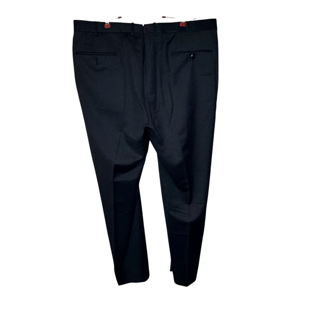 Ermenegildo Zegna Mens Dress Pants 100% Wool‎ Flat Front Gray 56R IT/38X30 US